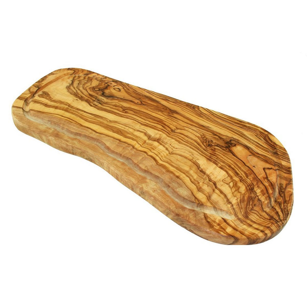 Steakbrett RUSTIKAL (Länge ca. 50 – 55 cm) mit Saftrille & ohne Griff