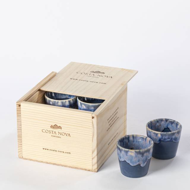 GRESPRESSO - Gift box 8 espresso cups denim - LSCS 11 - Set of 2