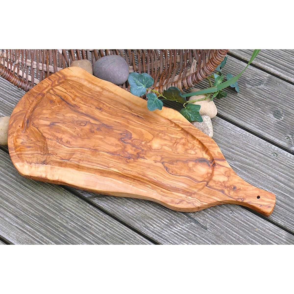 Tranchierbrett (L 45-49 cm) mit Saftrille & Griff