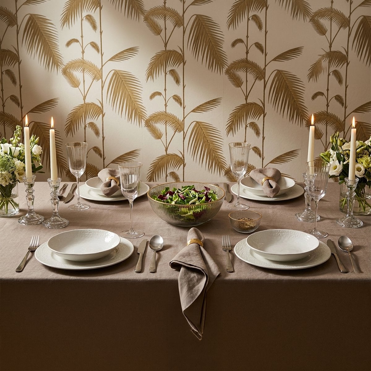 Hausfrau 24 Stück Matte Silber