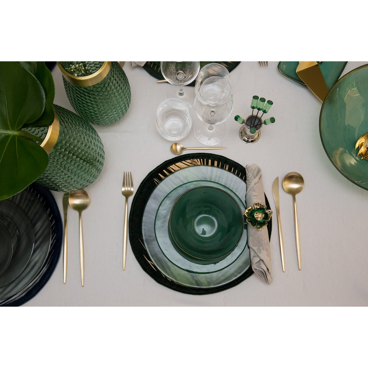 Haushaltsholz 24 Stück Champagner Matte abgerundete Konturen