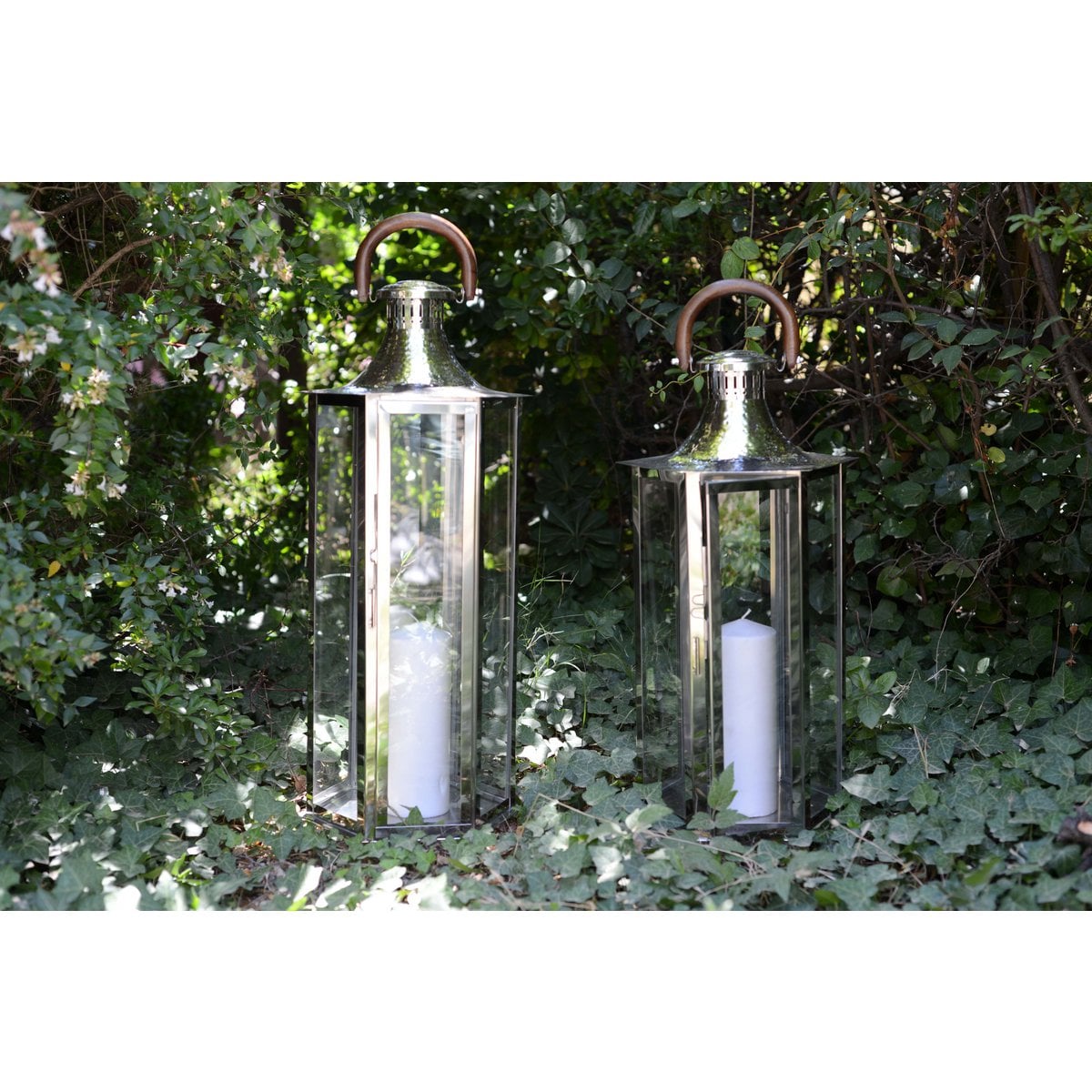 Glaslantern großes Modell 33x28x80cm