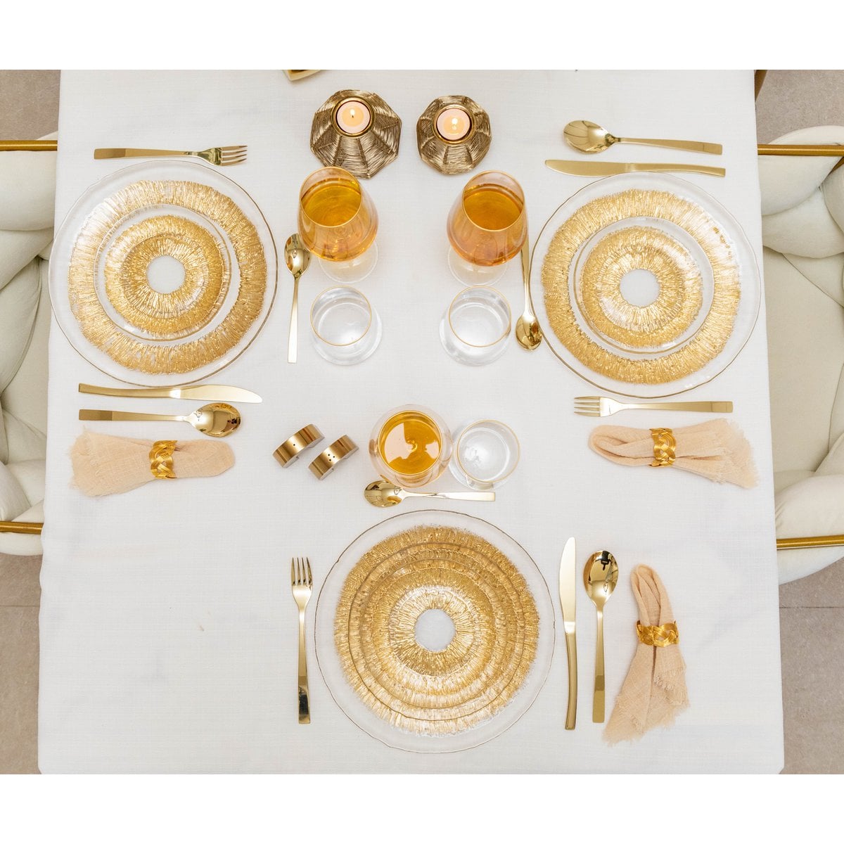 Hausfrau 24 Stück Brilliant Champagner