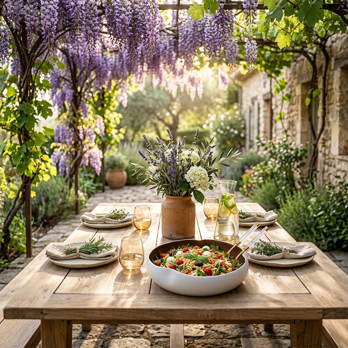 Weiß und goldene Keramikschale 34x34x10 cm