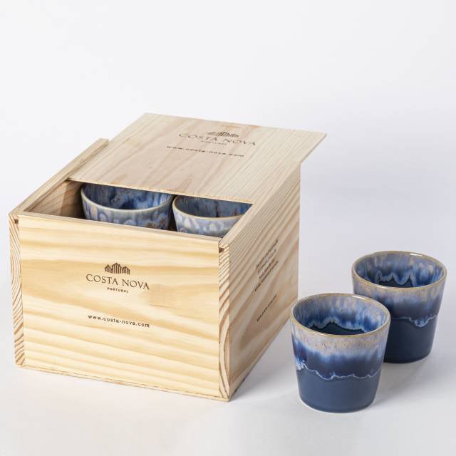 GRESPRESSO - Gift box 8 lungo cups denim - LSCS 12 - Set of 2